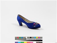 2000千禧年旗袍文化公益親善大使繡花跟鞋（左腳）藏品圖，第3張