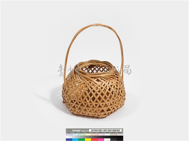 三角孔編菱格紋宗全籃藏品圖，第2張