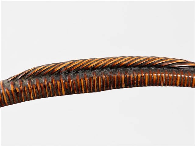 竹籐編桃心形花器藏品圖，第10張