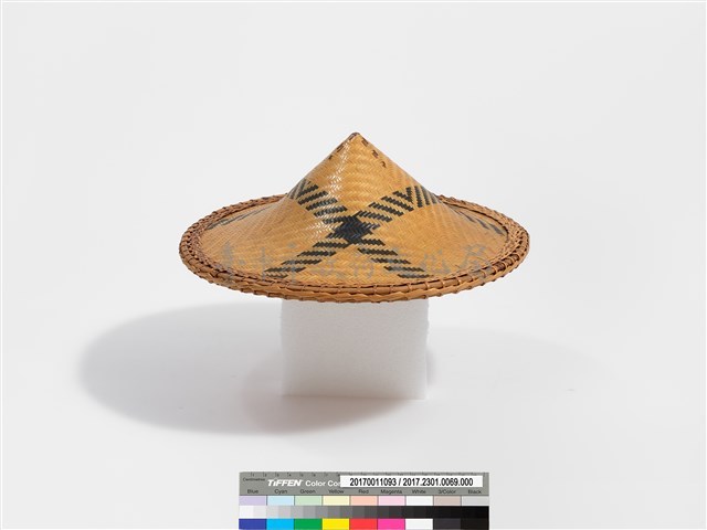 竹藤編圓錐斗笠藏品圖，第3張