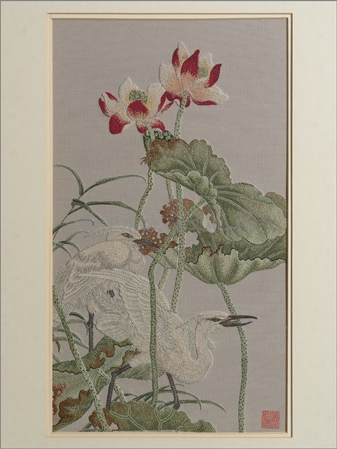 荷花與白鷺藏品圖，第4張