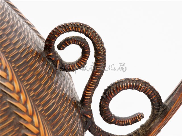 竹籐編桃心形花器藏品圖，第12張