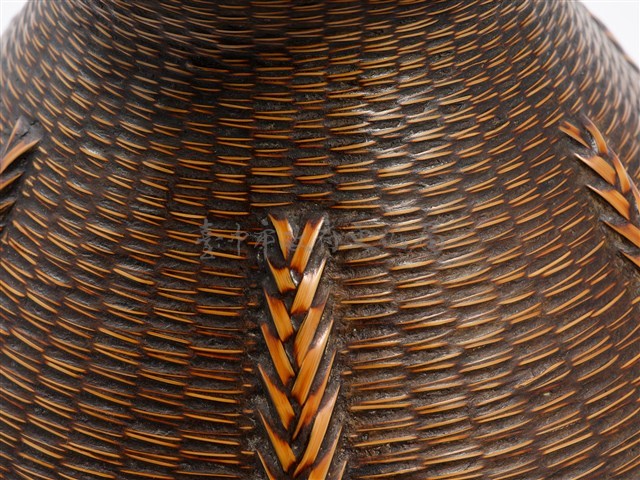 竹籐編桃心形花器藏品圖，第11張