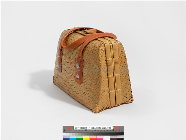 竹編梯形手提袋藏品圖，第6張