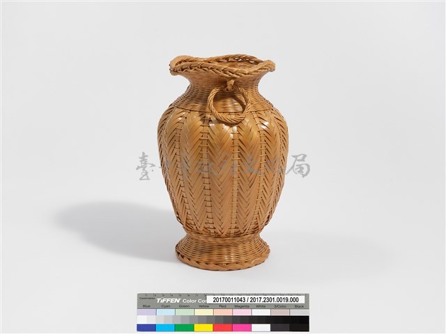 竹編矢紋高花瓶藏品圖，第6張