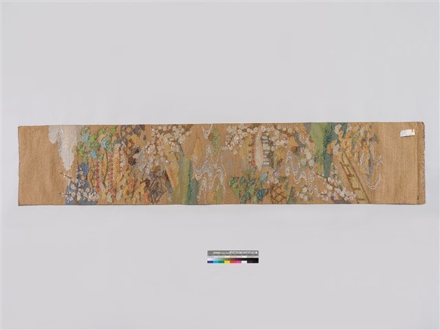 緙絲樓閣山水和服腰帶藏品圖，第3張