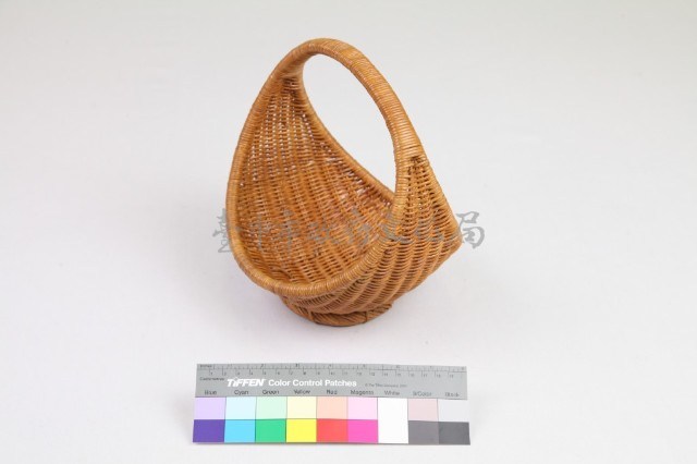籐編半月形花器藏品圖，第11張