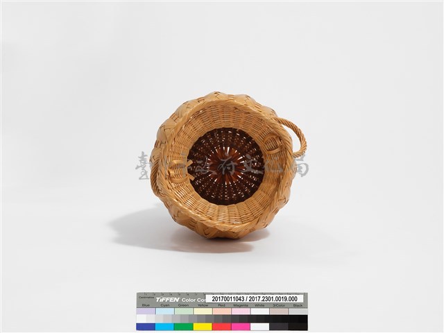 竹編矢紋高花瓶藏品圖，第7張