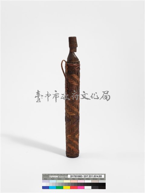 竹製籐編筒藏品圖，第4張