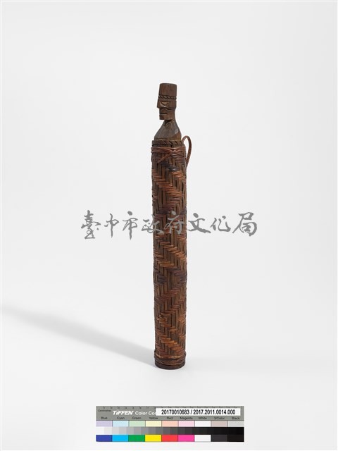 竹製籐編筒藏品圖，第2張