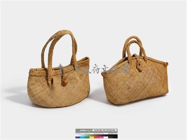 藺草編織手提袋一組藏品圖，第1張