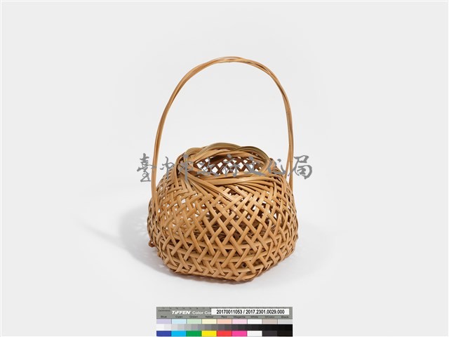 三角孔編菱格紋宗全籃藏品圖，第2張