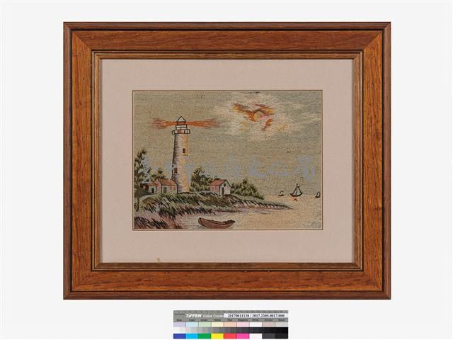 海岸風景繡畫藏品圖，第2張