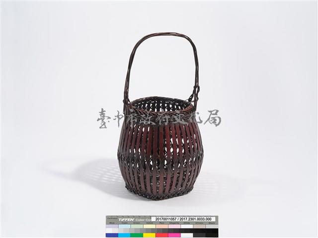 六角底平竹花器藏品圖，第2張