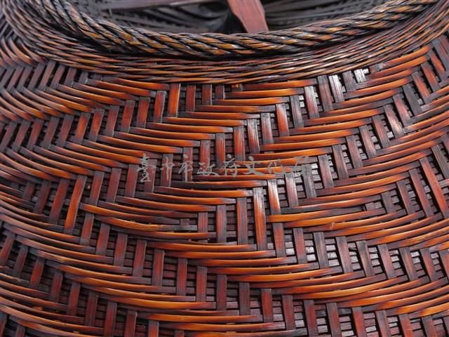 竹籐編之字紋心形有蓋甕藏品圖，第11張