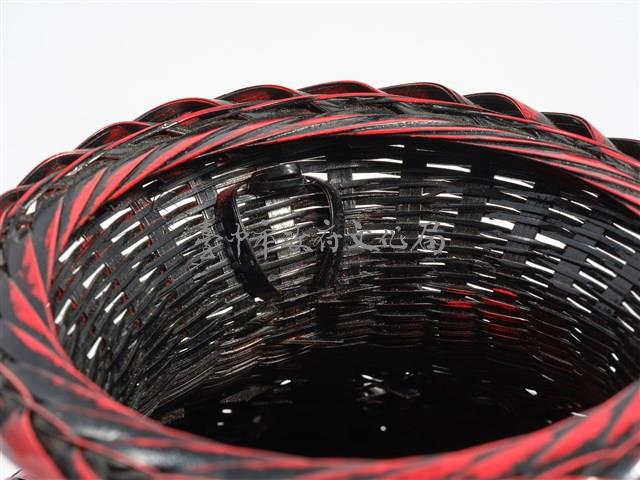 竹編矢紋圓形花器藏品圖，第9張