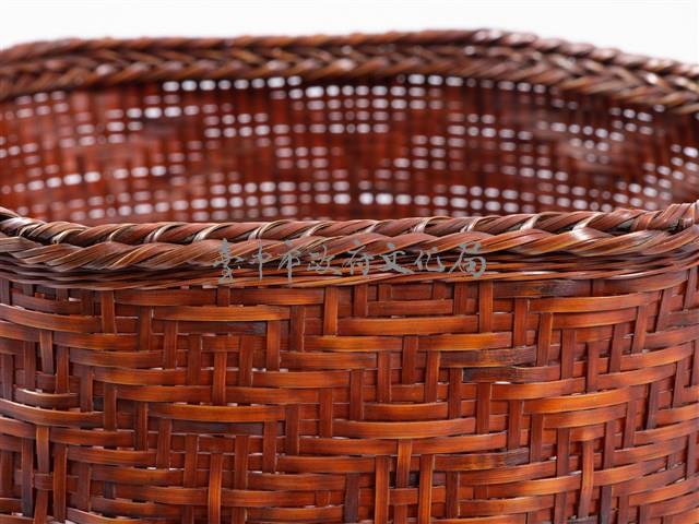 竹籐斜紋編雙耳圓藏品圖，第9張