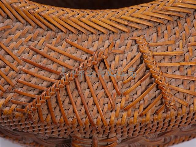 葉紋籐編花器 藏品圖，第10張