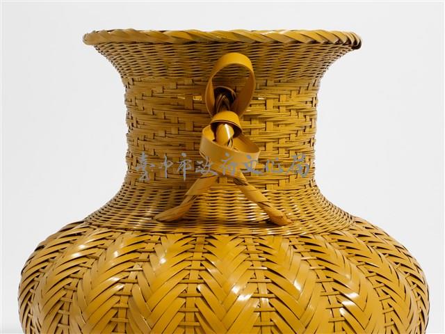 竹編矢紋瓶形花器藏品圖，第10張