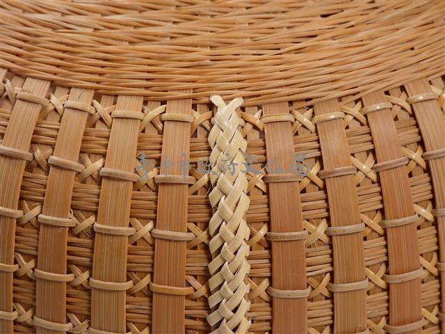 竹籐平編橄欖形花器藏品圖，第10張