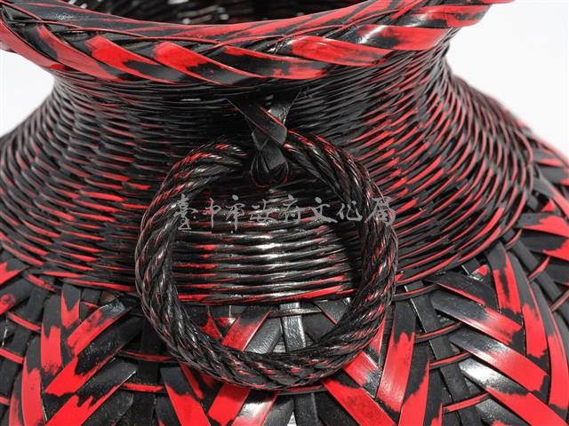 竹編矢紋圓形花器藏品圖，第10張
