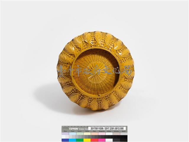 竹編矢紋瓶形花器藏品圖，第8張