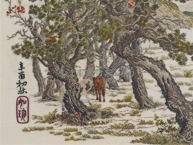 繡郎世寧百駿圖局部藏品圖，第8張