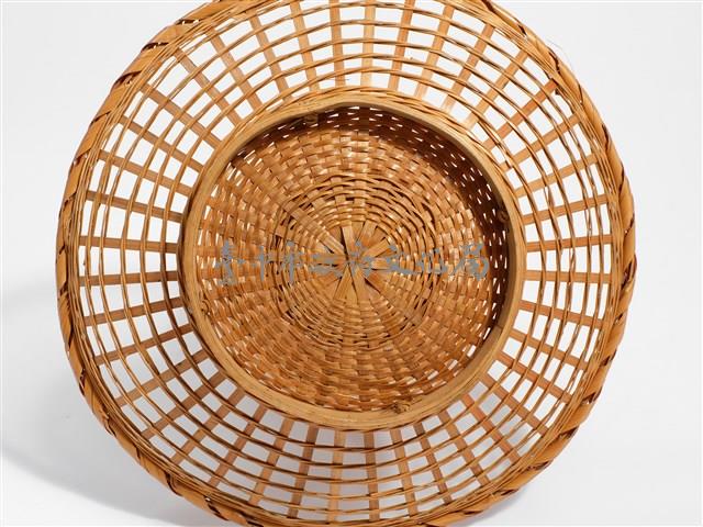 竹編矢紋花器果籃藏品圖，第8張