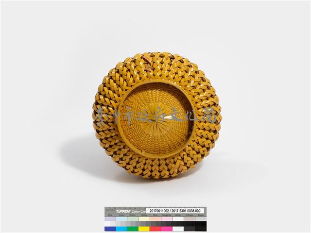 竹編松傘紋瓶形花器藏品圖，第8張