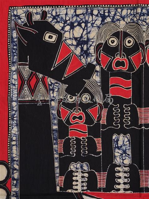 印尼人形動物蠟染方巾藏品圖，第4張