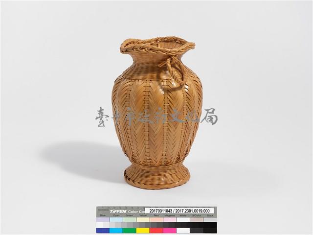 竹編矢紋高花瓶藏品圖，第4張