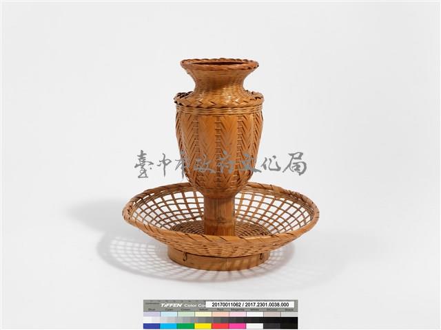竹編矢紋花器果籃藏品圖，第4張