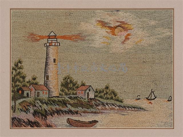 海岸風景繡畫藏品圖，第4張