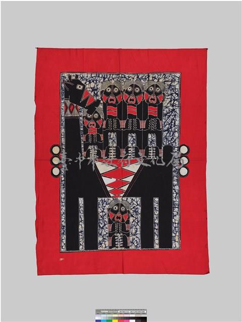 印尼人形動物蠟染方巾藏品圖，第2張