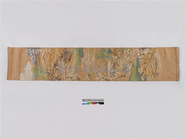 緙絲樓閣山水和服腰帶藏品圖，第2張