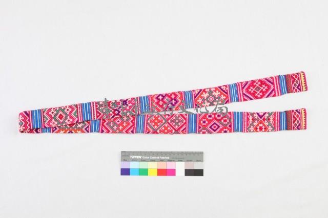 雲南建水苗族女盛裝-頭帶藏品圖，第1張