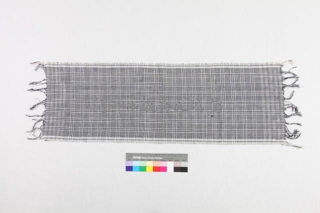 湖南通道侗族方格紋頭帕 藏品圖，第1張