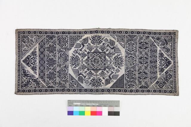 廣西三江侗族挑花鳥紋頭帕 藏品圖，第1張