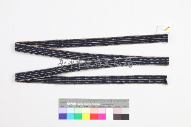 黑地平織織帶藏品圖，第1張