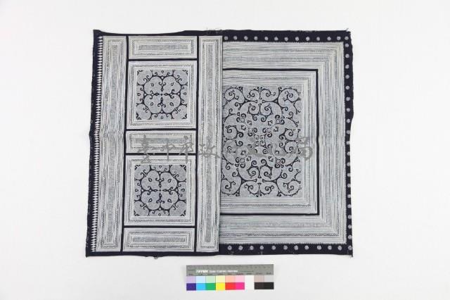 貴州普定苗族蠟染揹扇片藏品圖，第1張