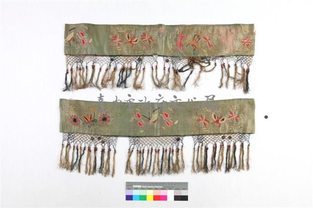 淺藍絹地花卉昆蟲紋宮燈圍罩-1藏品圖，第1張