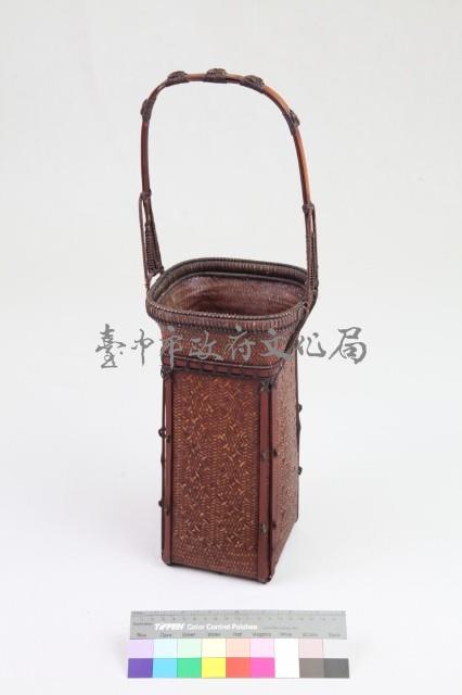 方形竹編花籃 藏品圖，第1張