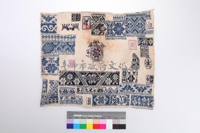 平埔族繡花樣布片藏品圖，第1張