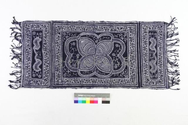 貴州黃平亻革家蠟染蓋籃帕 藏品圖，第1張