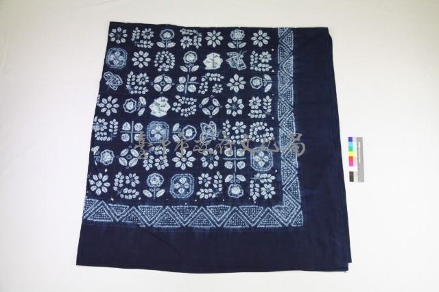 雲南大理現代紮染加縫線床單藏品圖，第1張