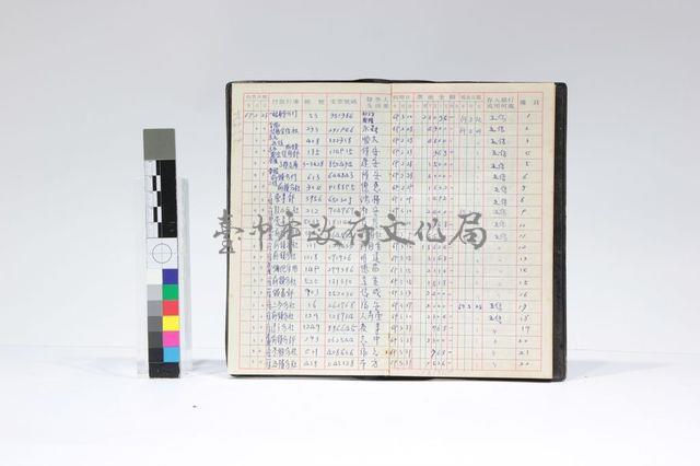 支票登記簿藏品圖，第1張