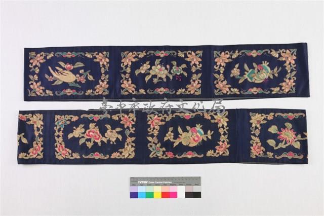 深藍地刺繡花果紋宮燈圍罩-2藏品圖，第1張