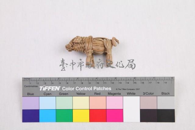 草編動物裝飾品組-豬藏品圖，第1張