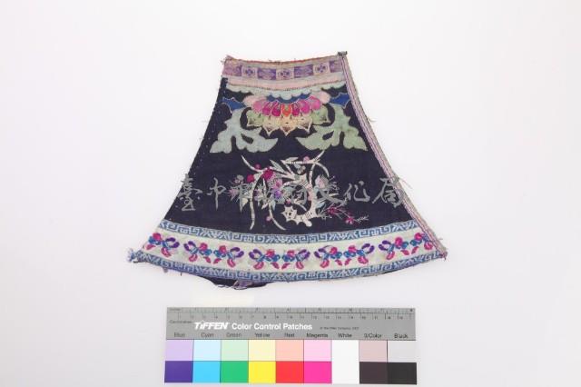 黑地彩繡胸兜繡片 藏品圖，第1張