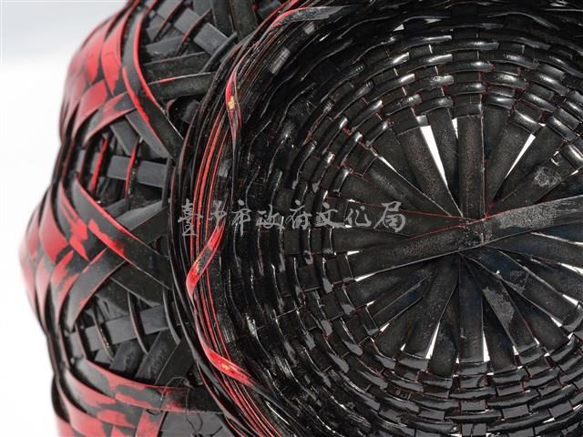 竹編矢紋圓形花器藏品圖，第12張